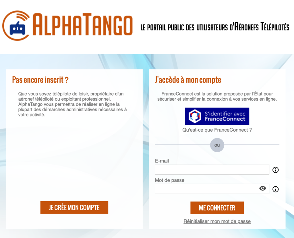 Site alpha tango pour les drones