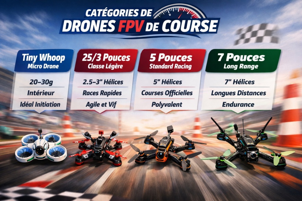 Catégories de drones de course FPV