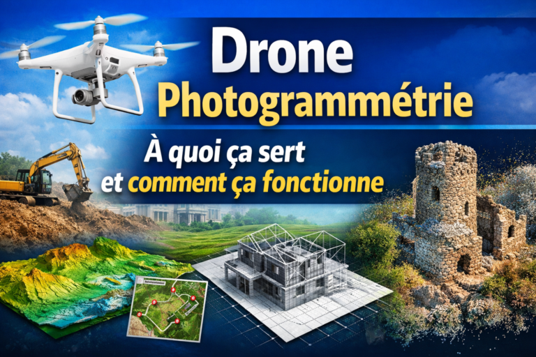 Drone Photogrammetrie et modelisation 3D et cartographie professionnels