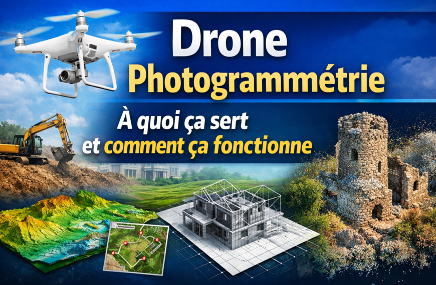 Drone Photogrammetrie et modelisation 3D et cartographie professionnels