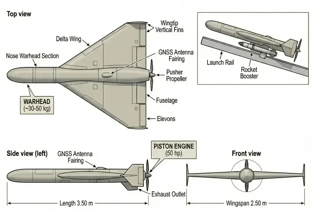 Évaluation stratégique portée Shahed-136 — drone warfare 2026
